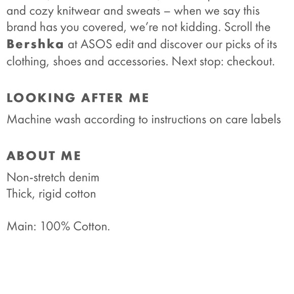 NWT ASOS Bershka Patchwork Wide Leg Jeans - Picture 8 of 16